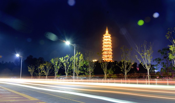 赣州飞龙大桥夜景图片