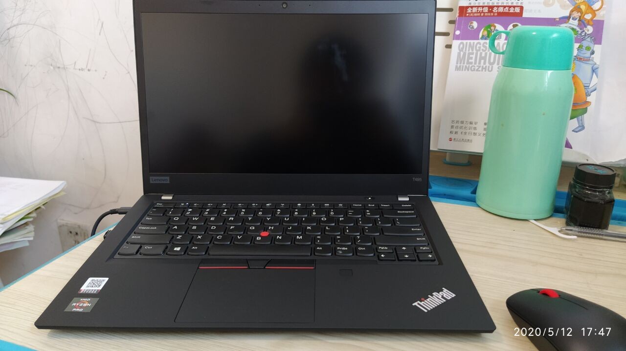 晒单thinkpadt495晒单评测小朋友的网课之路