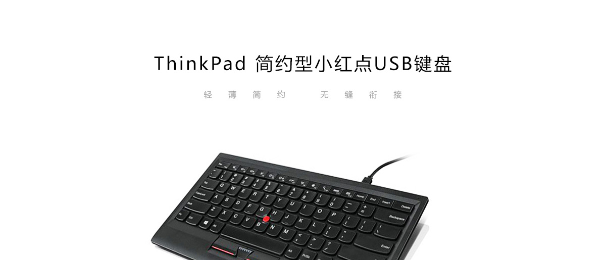 Thinkpad ThinkPad 简约型小红点USB键盘 (0B47190)
