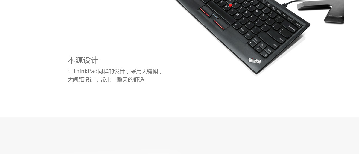 Thinkpad ThinkPad 简约型小红点USB键盘 (0B47190)