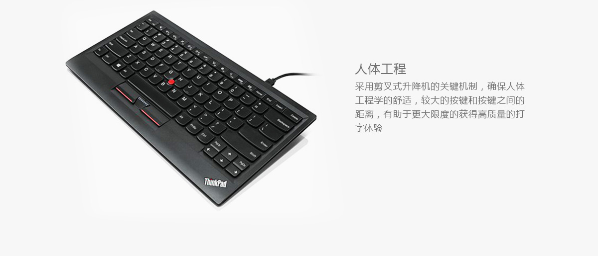 Thinkpad ThinkPad 简约型小红点USB键盘 (0B47190)